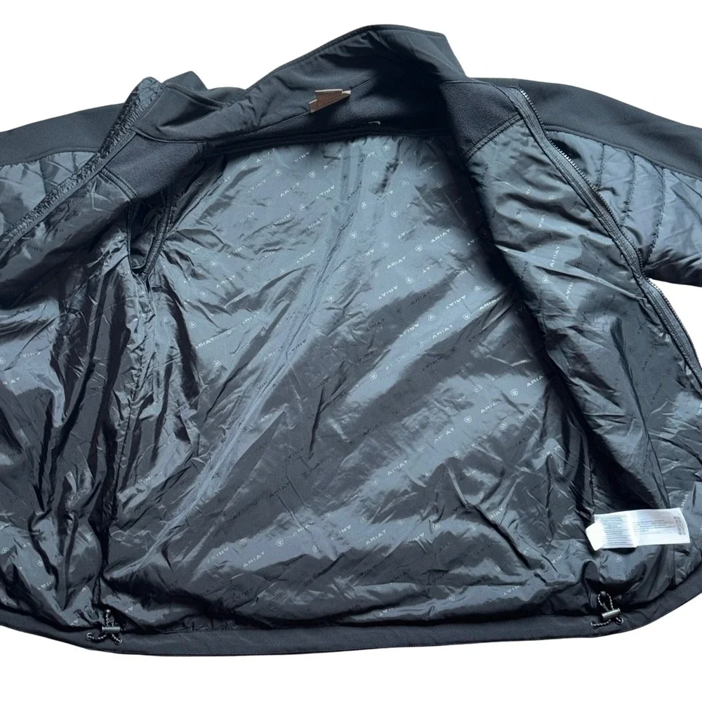 Ariat Men's Elevation Insulated Jacket Black Full Zip Puffer Coat Size Medium‎